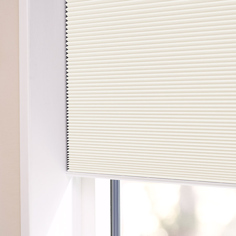 Plisségardin easylift m/grep Creme - Dobbelt stoff