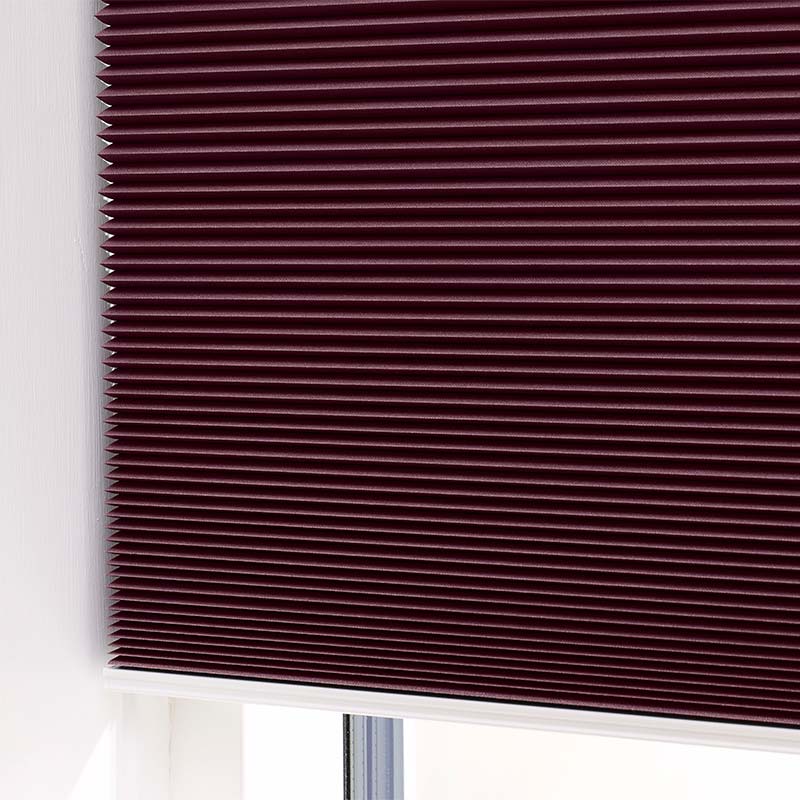 Plisségardin easylift m/grep Bordeaux – Enkeltlag
