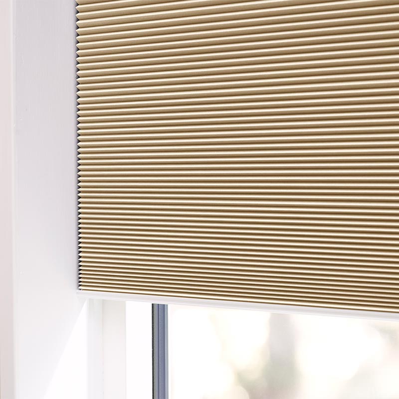 Plisségardin easylift m/grep Lys sand – Dobbelt stoff