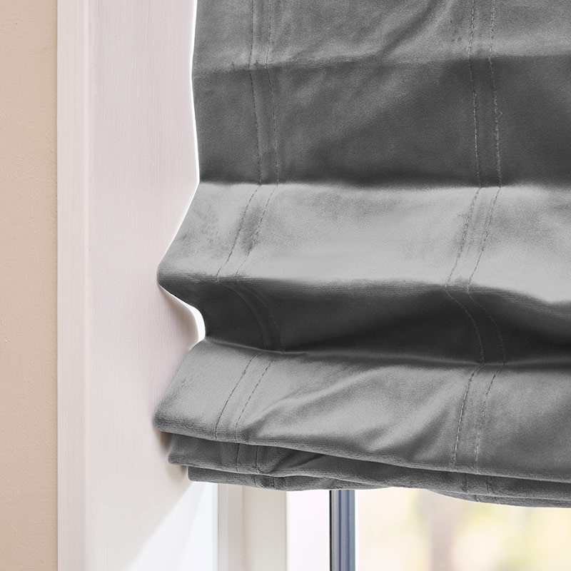 Liftgardin Duchesse - Grå - Velour