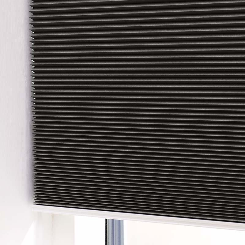 Plisségardin easylift m/grep Antrasitt – Enkeltlag