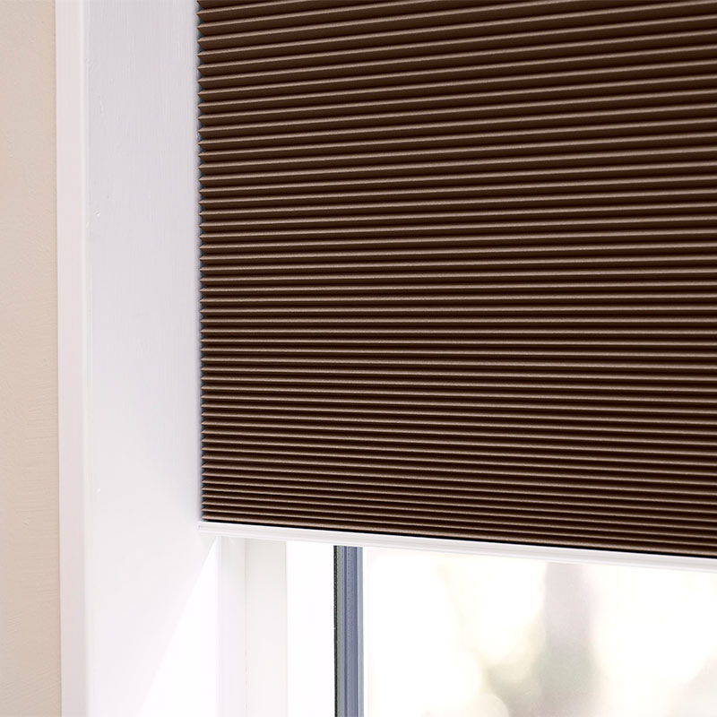 Plisségardin easylift m/grep Latte – Enkeltlag