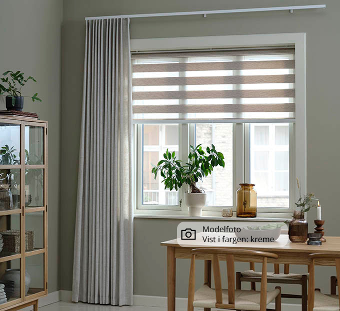 Xpress Duo rullegardin easylift m/grep Off white