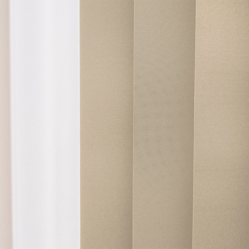 Lamellgardin 89mm Latte