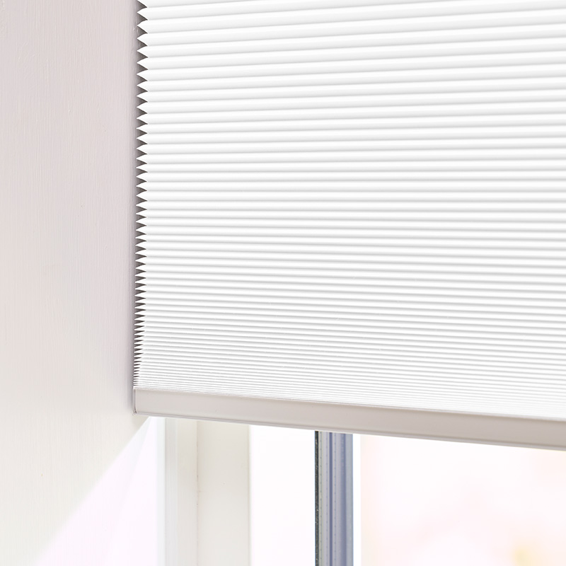Plisségardin opp og ned m/snortrekk Bomull – Dobbelt stoff