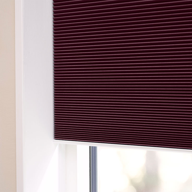Plisségardin easylift m/grep Bordeaux – Enkeltlag