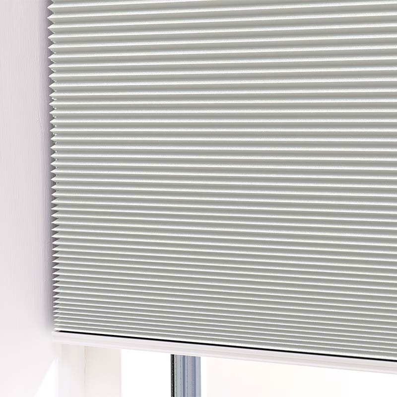 Plisségardin lystett easylift m/grep Perlemor – Dobbelt stoff