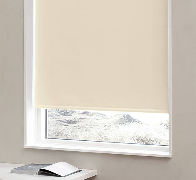 Rullegardin lystett Creme