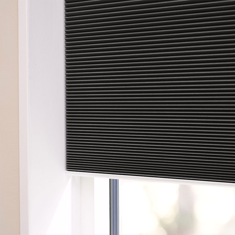 Plisségardin easylift m/grep Antrasitt – Enkeltlag