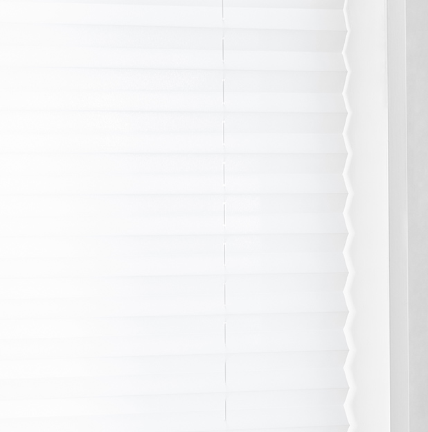 Xpress plisségardin easylift m/grep Hvit