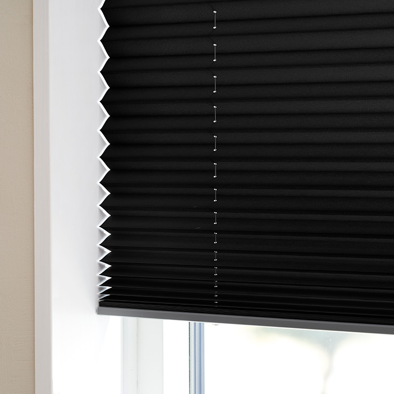 Xpress plisségardin easylift m/grep Svart
