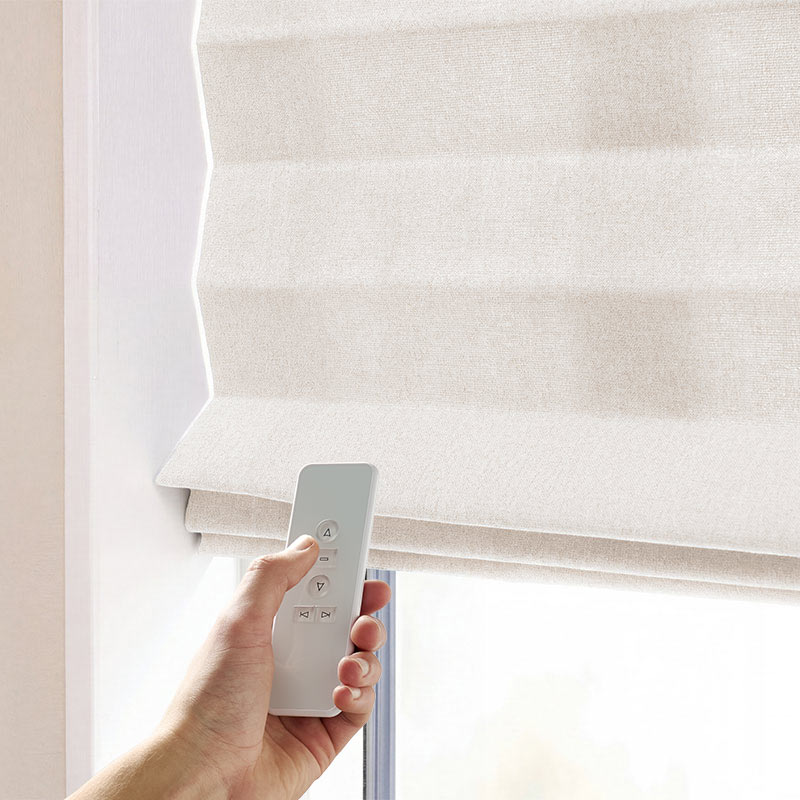 Liftgardin m/motor Divine - Creme