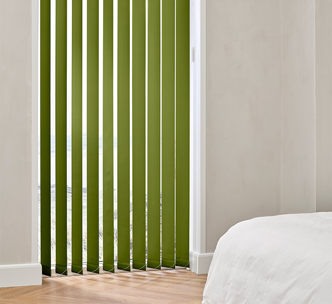 Lamellgardin 127mm Lime Grønn