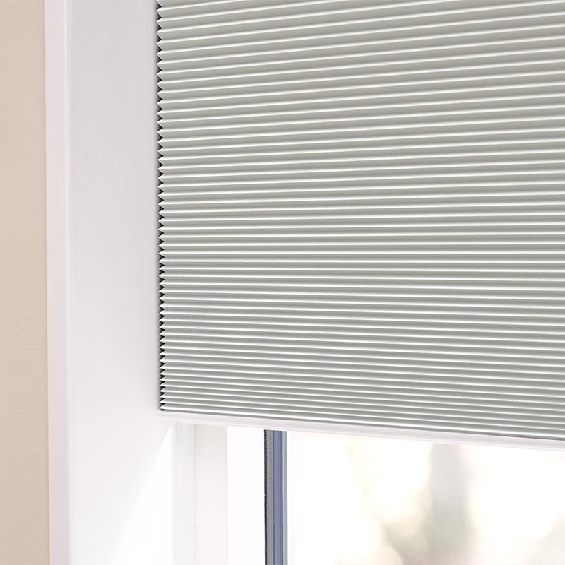 Plisségardin lystett easylift m/grep Perlemor – Dobbelt stoff