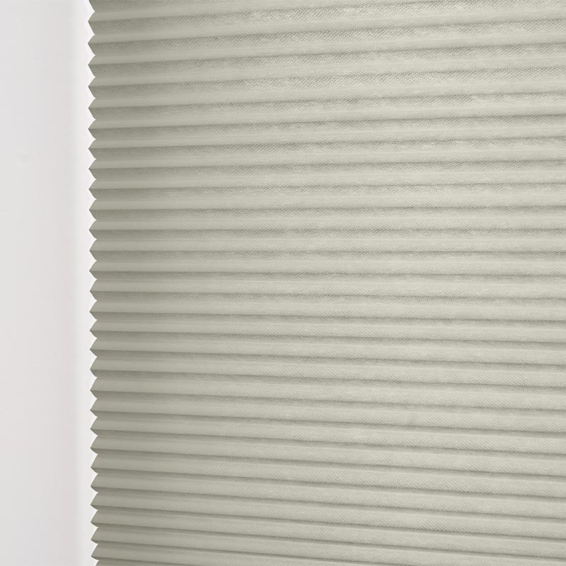 Plisségardin m/snortrekk Creme - Dobbelt stoff
