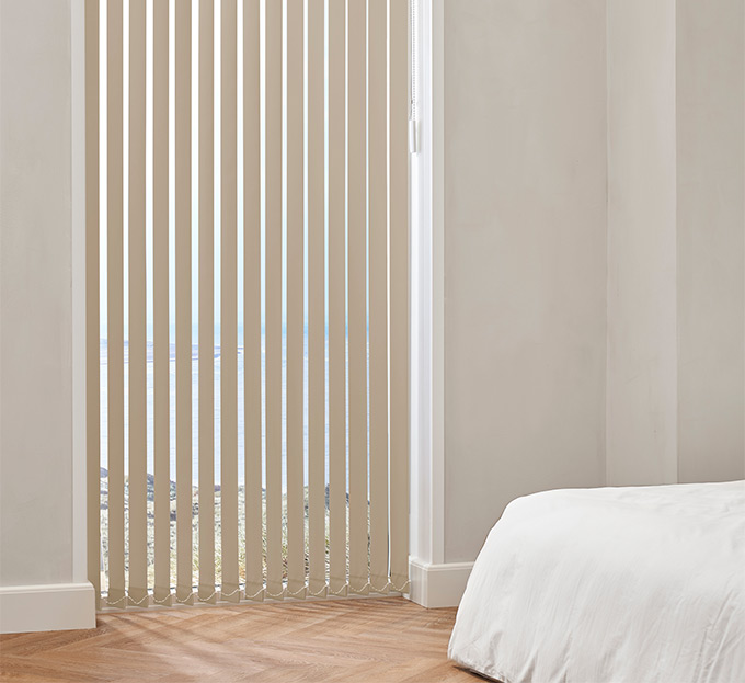 Lamellgardin 89mm Latte