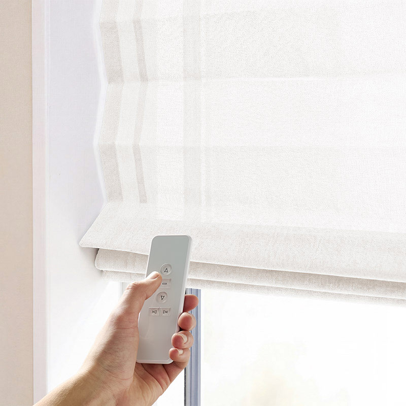 Liftgardin m/motor Tone - Off white
