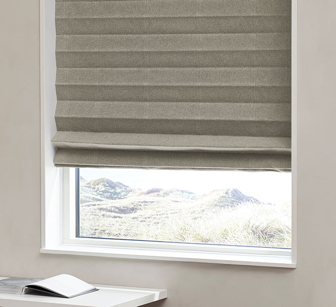 Lystette liftgardiner Midnight - Ash taupe