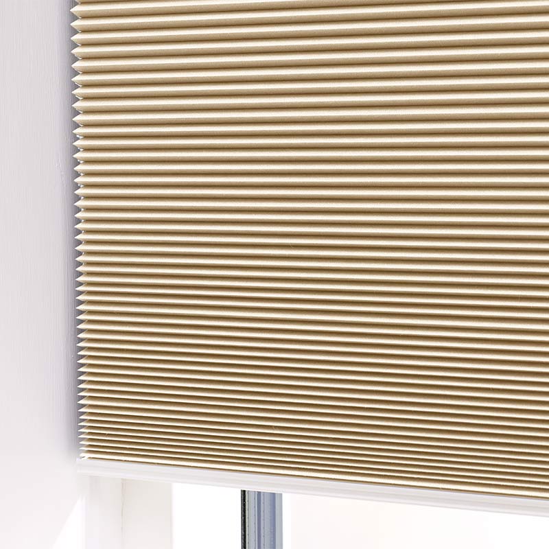 Plisségardin easylift m/grep Lys sand – Dobbelt stoff