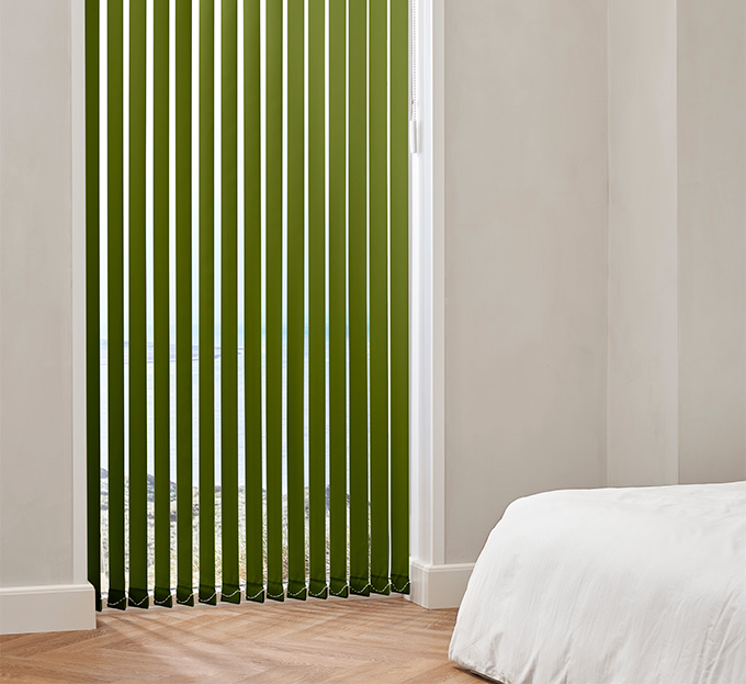 Lamellgardin 89mm Lime grønn