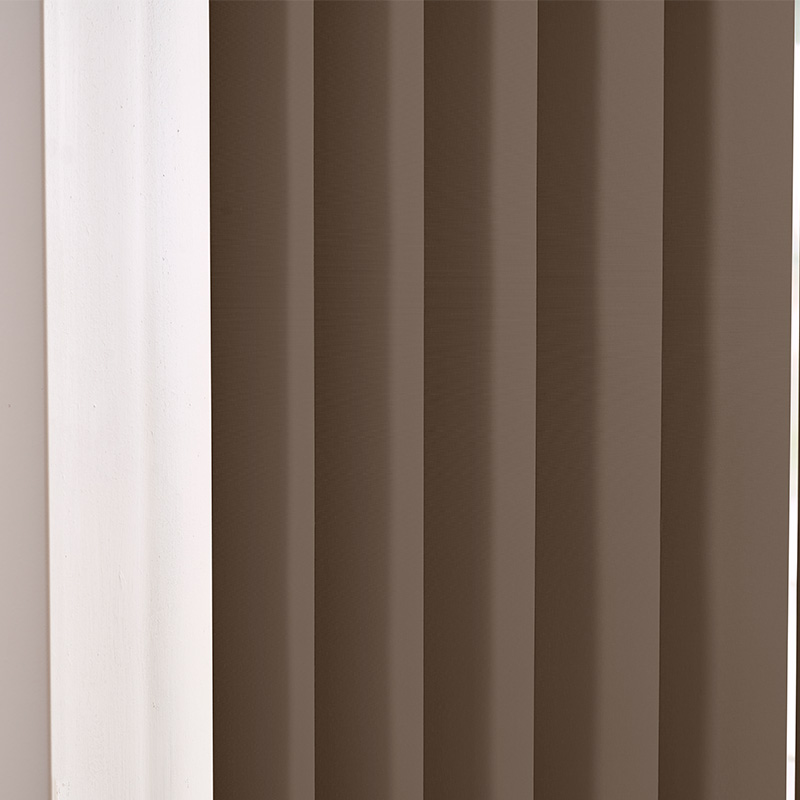 Lamellgardin 89mm lystett Brun