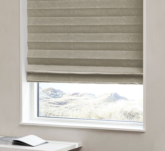 Lystette liftgardiner Midnight - Taupe