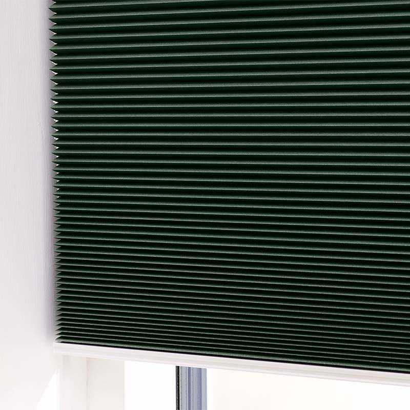 Plisségardin easylift m/grep Mosegrønn – Enkeltlag