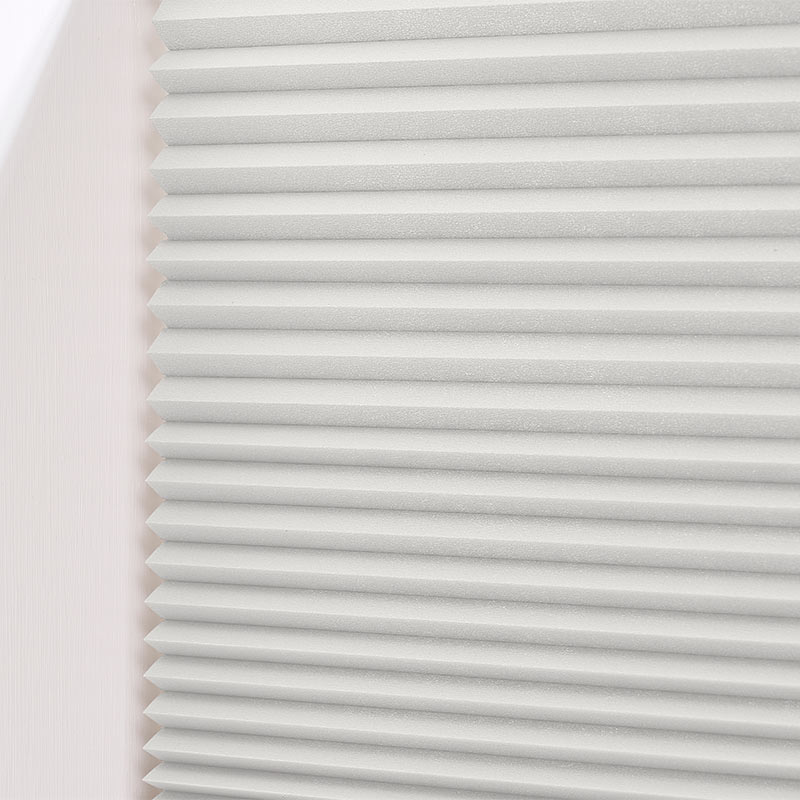 Plisségardin m/motor lystett Perlemor – Dobbelt stoff