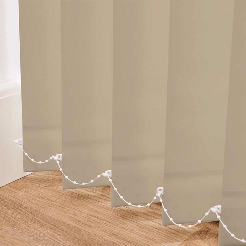 Lamellgardin 89mm Latte